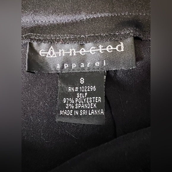 EUC Connected Apparel Black Pencil Skirt Sz 8 - Picture 2 of 3